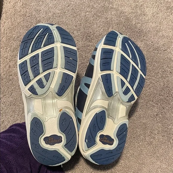 Dr Comfort Wonens Sporty Blue and White Sneakers Size 8W - Picture 8 of 8